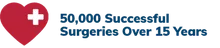 50,000 successful surgeries over 15 years